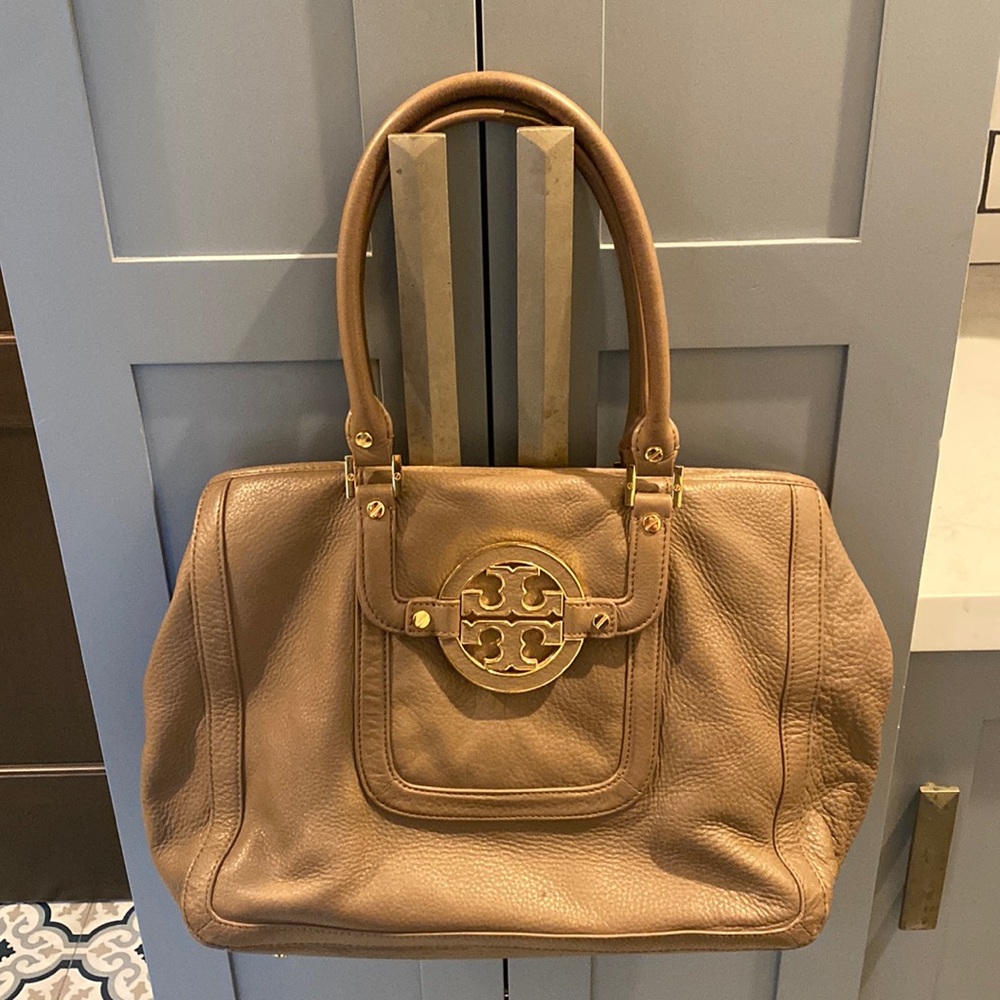 Taupe Tory Burch Handbag